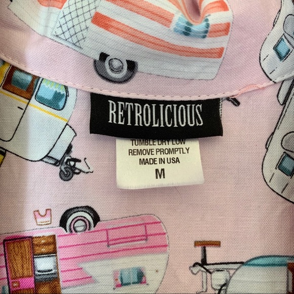 ModCloth Retrolicious Pink Camper Sleeveless Dress - Picture 4 of 7